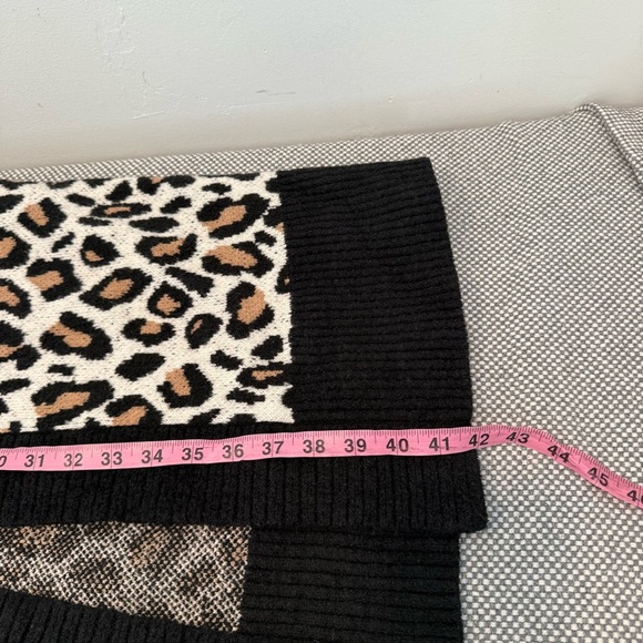 Anthropologie Maeve Makaya animal print longline cardigan sweater. Size XL - Picture 14 of 14